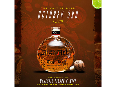 Disbelef Tequila Launch Flyer art branding design flyer graphic design