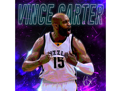 Graphic Design for Vince Carter art branding clean design flyer graphic design logo minimal typography