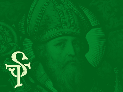 Saint Patrick catholic green hand drawn type hand lettering lifeteen saint saint patrick st. patrick typography youth ministry