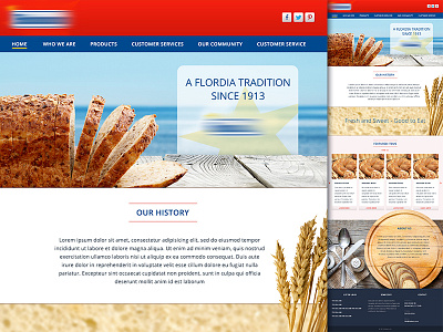 WIP - Bread long page responsive ui ux web design website wip