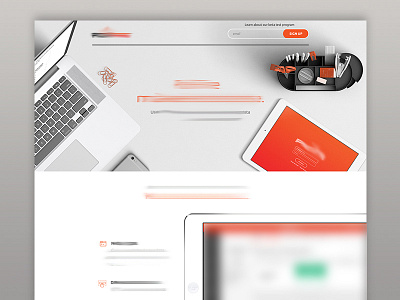 WIP - landing page application flat flat design interface product design table ui uiux ux