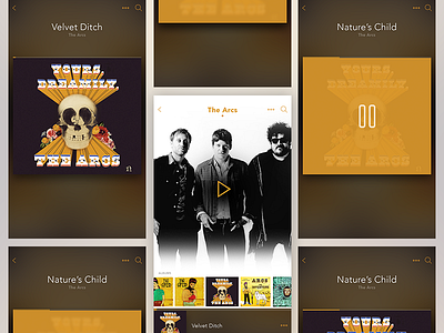 Music App - More Screens app ios music music app product design the arcs ui ux