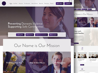 Homepage (WIP) - Prevent & Support homepage mission responsive ui ux web website