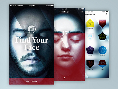 Game of Thrones - House of Black & White App app game of thrones ios product design stark ui ux