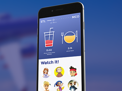 Southwest In-Flight App for Kids airline airplane ios app kids mobile mobile app product design southwest ui ux