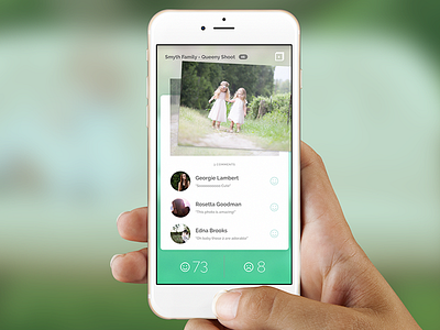 "I like it" - Individual Photo Level app comments photo photography product design ui ux