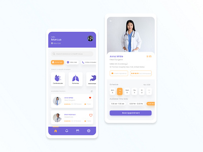 Doctor Appointment App UI