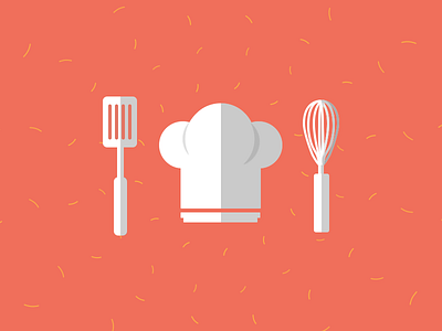 chef weapons chef chefhat cook cooking hat icon illustration spatula utensils