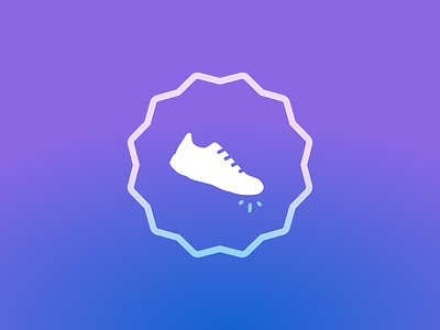 Fancy Shoe feet icon running shoe steps