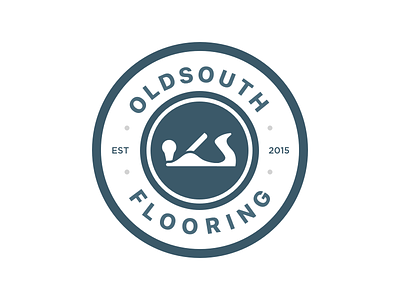 Old South Flooring brand branding circle logo company identity logo
