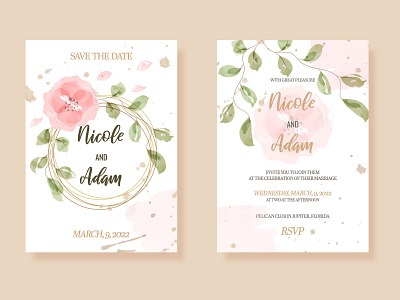 Wedding Invitation In Rustic Style