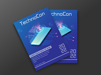 Technology Conference Business Design. art branding brochure business conference design digital flyer graphic design illustration mockup technology vector