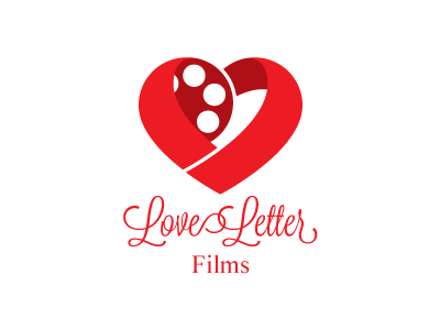 Love Letter Films film heart logo mark wedding
