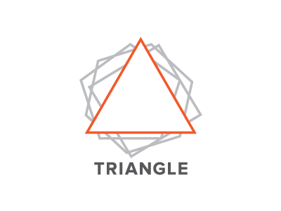Triangle brand branding geometry identity logo shape triangle
