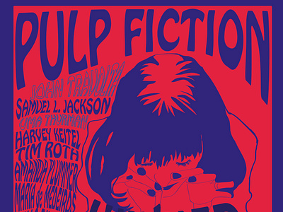 Pulp fiction psychedelic art