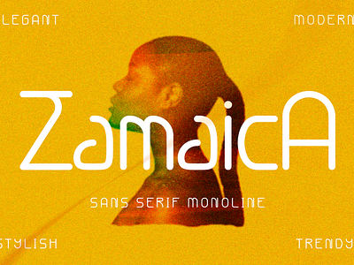 Zamaica - Sans Serif Monoline branding design font graphic design sans serif type typeface typography ui