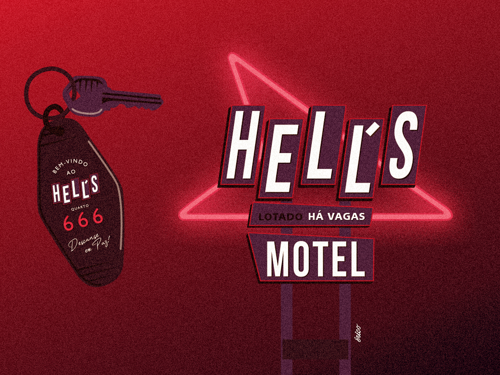 Hell's Motel apparel brand branding design editorial design graphic design illustration logo vector