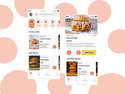 Food delivery App concept