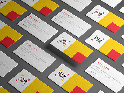 1-800-Studio Business Card branding business card moodboard