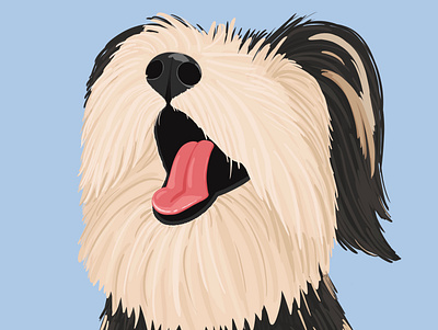 Happy-go-lucky art artwork design dog doggy illustration illustrator pet