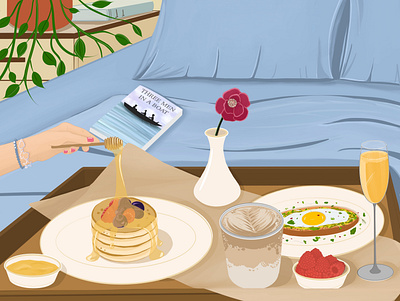 Saturday breakfast art artwork breakfast design digital digitalart food illustration illustrator sketch