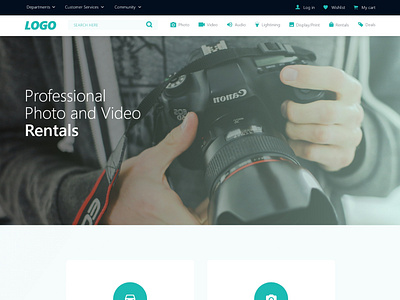 Rental Camera Web Page Design