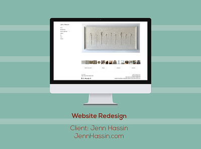 Website Redesign: JennHassin.com logo ui ux vector web web redesign webdesign webdesigner website website design website redesign