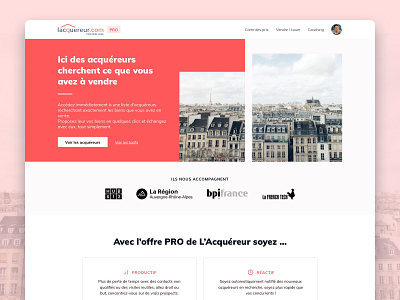 Acquereur - Homepage
