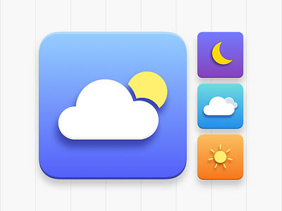 Weather App Icon android app icon ios sun ui ui challenge weather