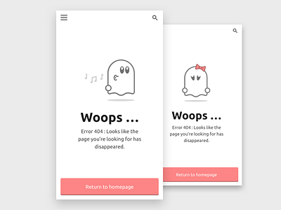 Error 404 Illustration 404 app error ghost illustration mobile ui ux web