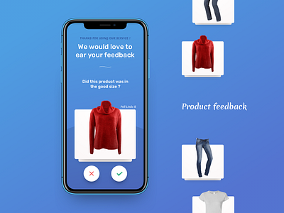 Product Feedback Mobile android app application card dailyui feedback ios mobile mobile app design product reviews size startup swipe ui