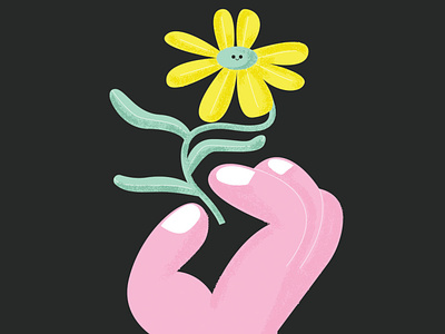 A flower for you characterdesign design icon illustration illustration design