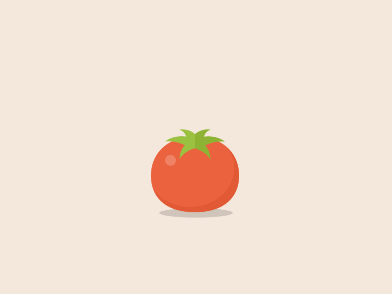 Rotten tomatoes animation design flat gif