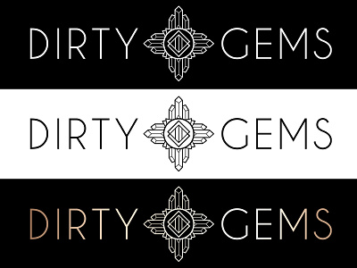 Dirty Gems Logo Design brand identity branding design icon illustration logo