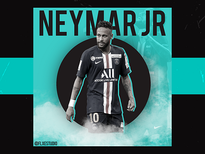 Arte de estudo do Neymar JR