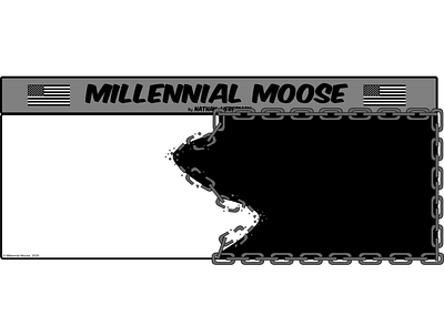 Break the Chains - Millennial Moose comic illustration vector