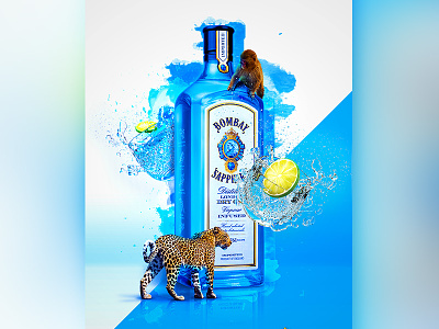 Bombay Sapphire — Project Spirits 3d blue bombay sapphire c4d digital art gin sapphire