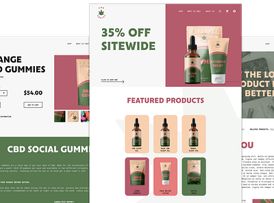 CBD Website Redesign 1 branding cbd cbd logo design ecommerce ecommerce app ecommerce design hemp label design marijuana shopify shopping typography ui user experience userinterface ux web web design webdesign website design