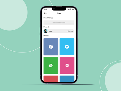Social Share dailyui ui ux