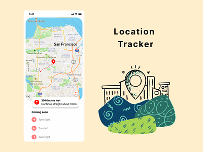Location Tracker dailyui design ui ux