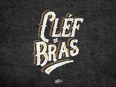 ⭐️ Cléf de Bras 🔧 design graphic gold hand made lettring logo procreate type victorian
