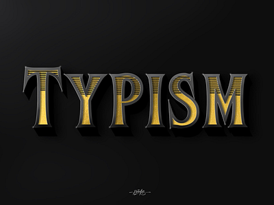 Typism 3d design digital graphic illustration letters lettring logo procreate type typographie typography victorian victorien