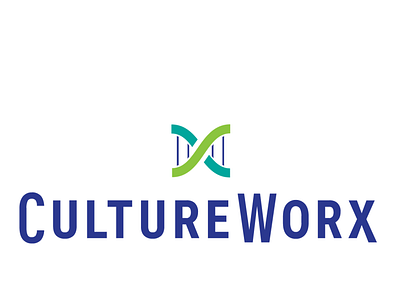CultureWorx Logo branding design flat illustration minimal vector