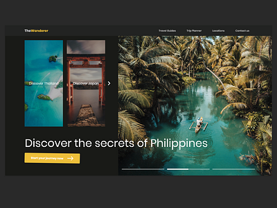 Landing Page | Daily UI #3 | Travel Webite