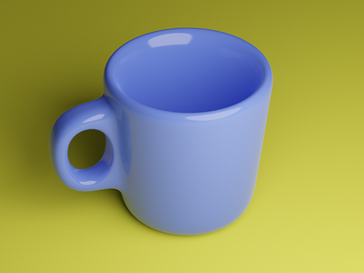 3D modelled cup