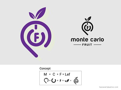 Monte Carlo Fruit abstract brand identity branding combination logo company logo fruit logo graphic design logo logo design logodesign logos logotype minimalist logo monte carlo fruit monte carlo fruit mordan logo tech logo typography logo