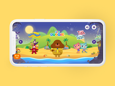 CBeebies Playtime Island bbc childrens games game design kids app ui