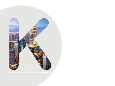 K for Kuala Lumpur, the capital of Malaysia creative graphic kualalumpur logo