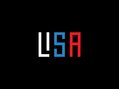USA/LISA design graphic type typography vector