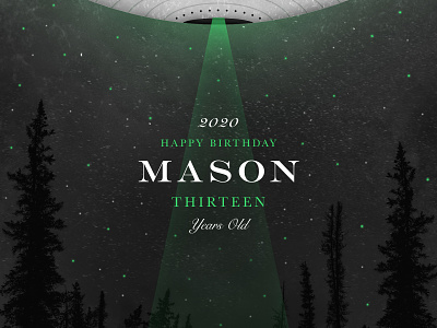 UFO design graphic illustration poster type typography vector